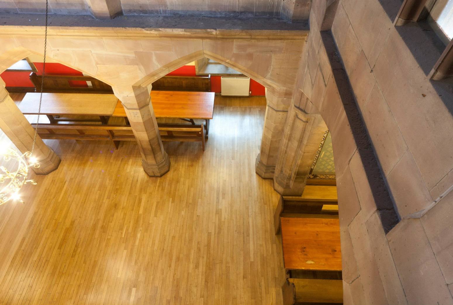 Hall floor