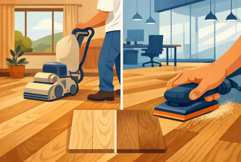 Oak Floor Sanding for Homes and Businesses