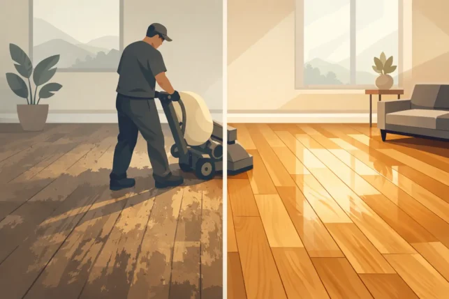 Before and After Floor Sanding Results
