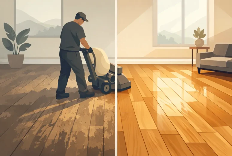 Before and After Floor Sanding Results