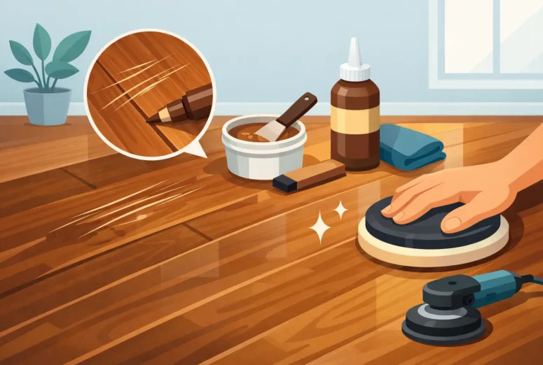 Wood Floor Scratch Repair That Lasts