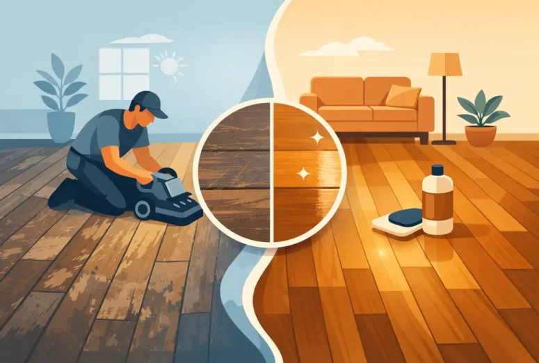 Can Wood Floors Be Restored? Yes - Usually
